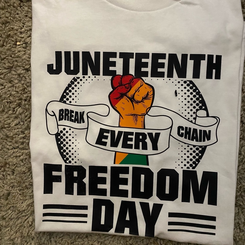 Juneteenth Freedom Day Graphic tshirt. Clearance sale $12